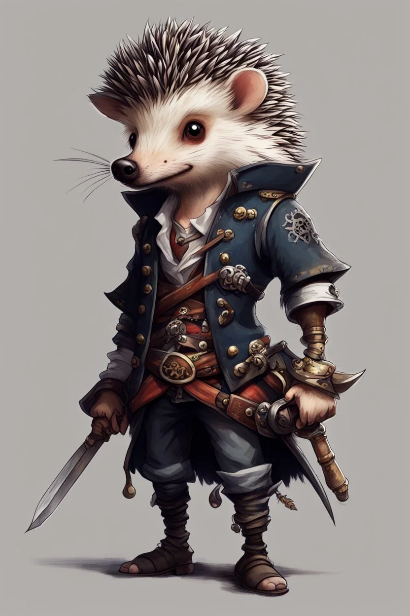 humanoid hedgehog pirate