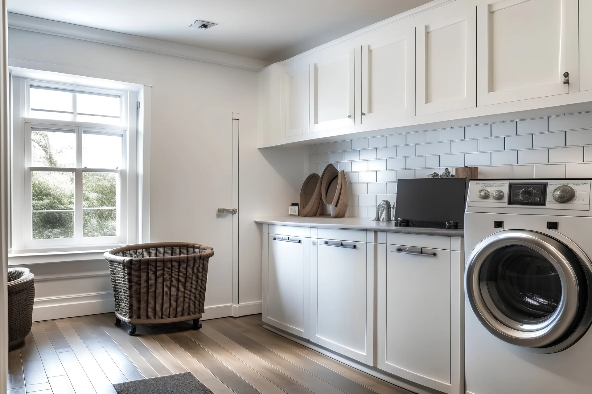 home laundry room without windows