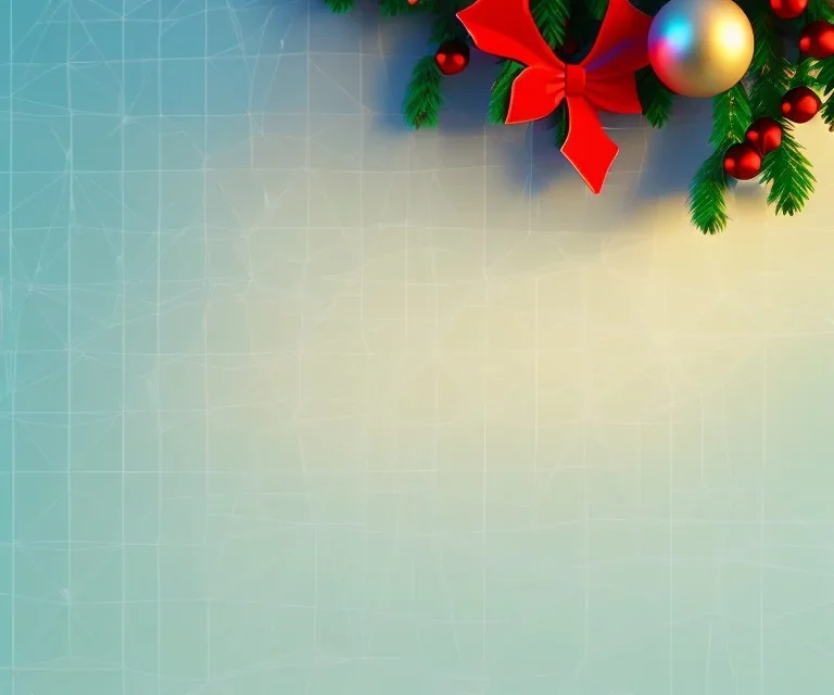 Christmas composition, geometry decoration on cream color background. 3d rendering