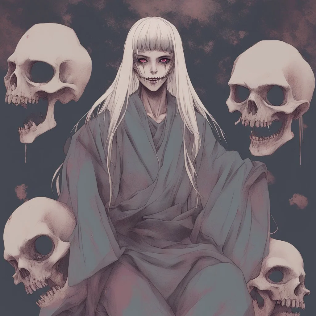 Nihonga policromada art aesthetic ghoul