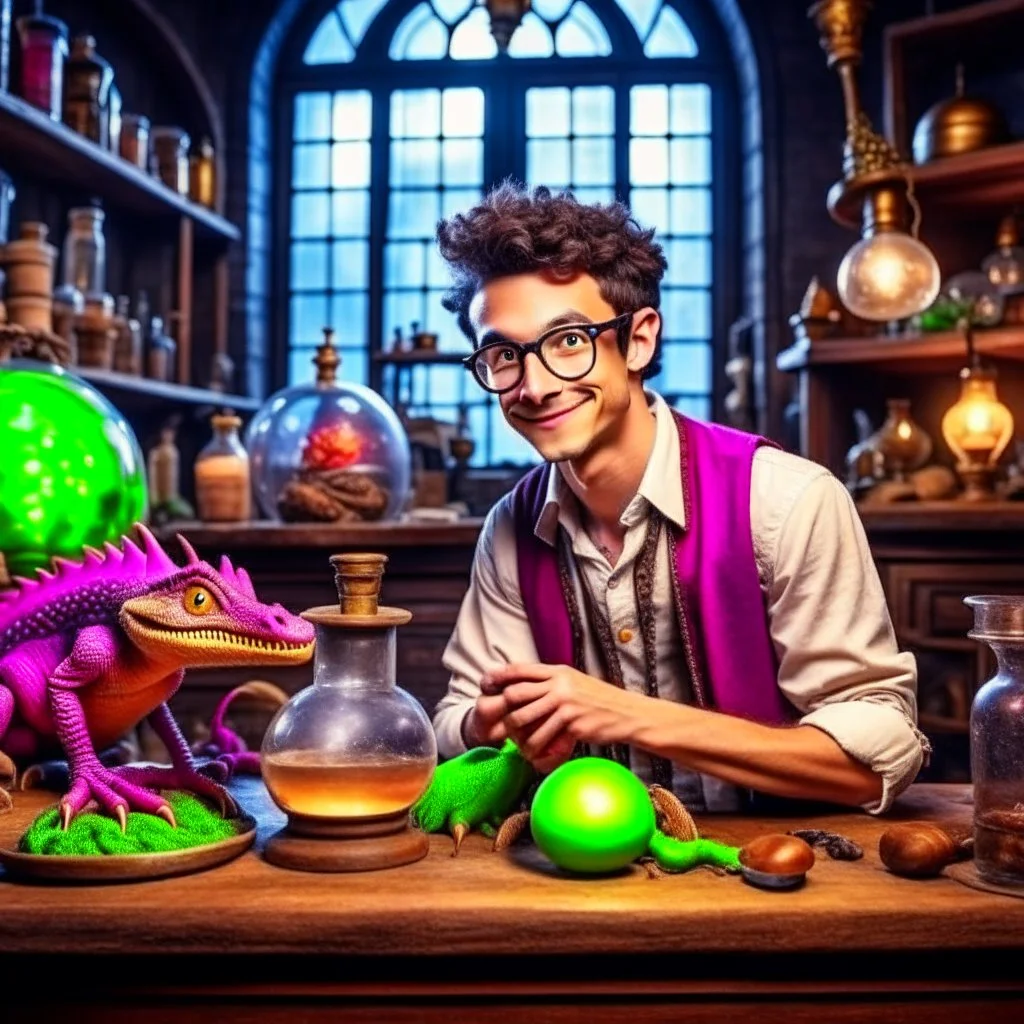 Pepper Flint is a graduate assistant at the magical college in town. He spends his days helping his former teacher perform experiments on magical creatures