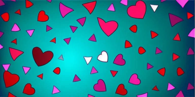 Vector Valentines day background banner - abstract vector panorama vector background vector art