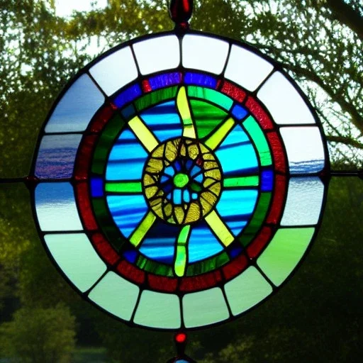 Stained glass window dreamcatcher