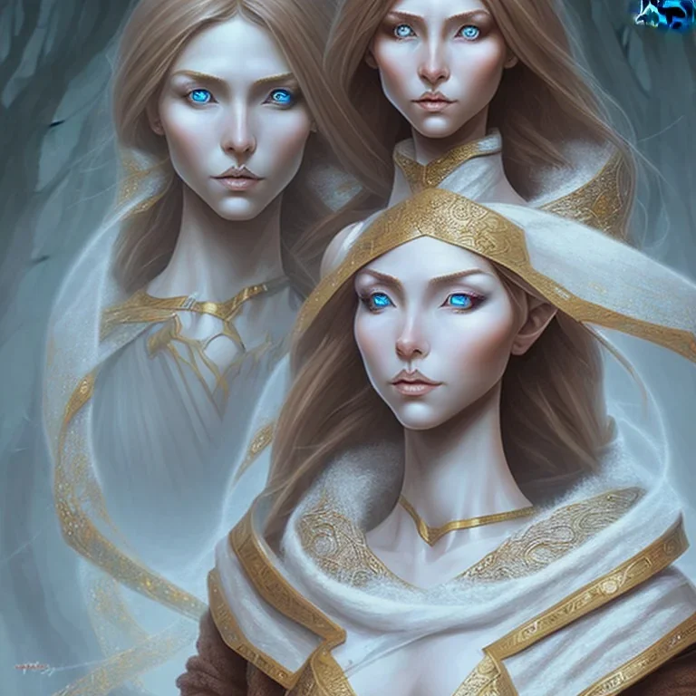 dungeons and dragons, female elf, druid, brown hair, brown eyes, full body, realistic face