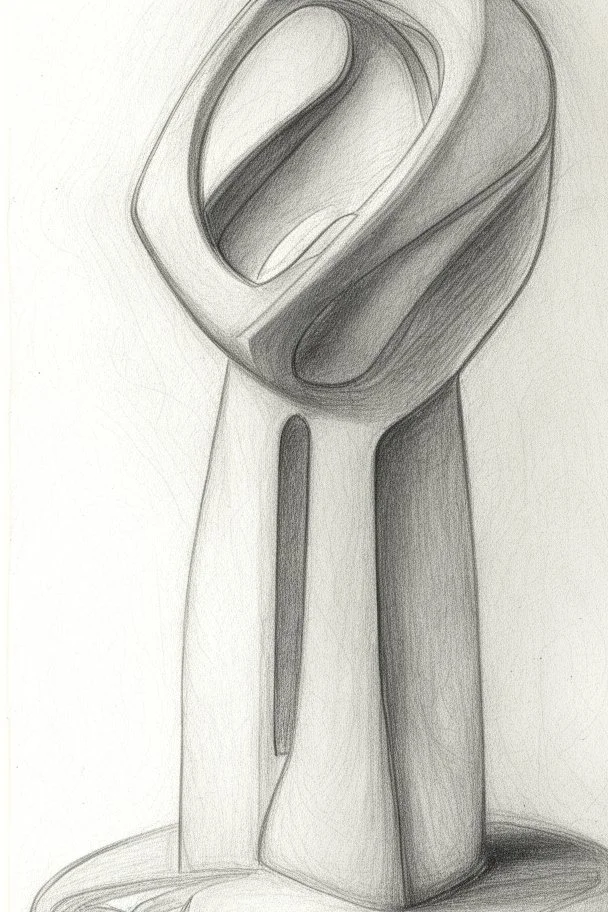 Pencil drawing by Barbara Hepworth