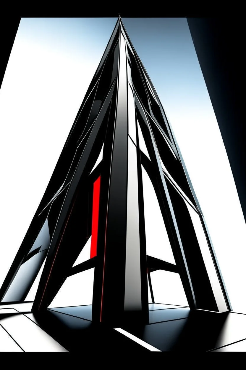 Avengers stark tower buliding architecture futuristic-modern stlye. geometric form,