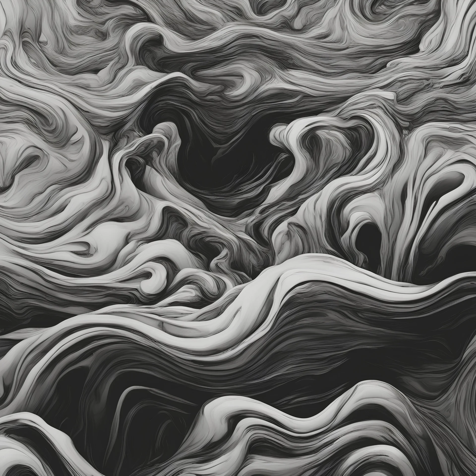 Chaos fluid minimalism darkness