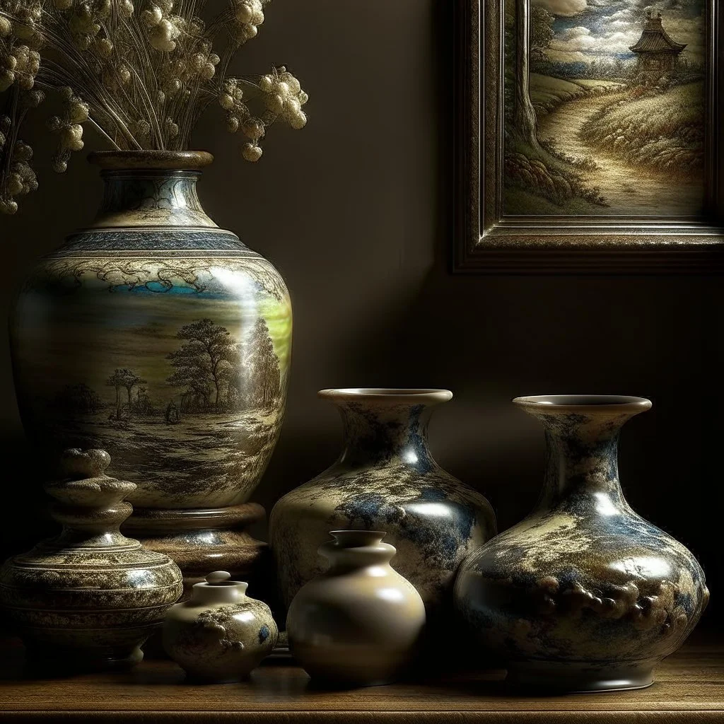 :Glazed Ceramic Effect::A historical scene reimagined in an impasto impressionist style, with a focus on capturing the emotions and atmosphere of the time period. Combine impasto with elements of historical realism.