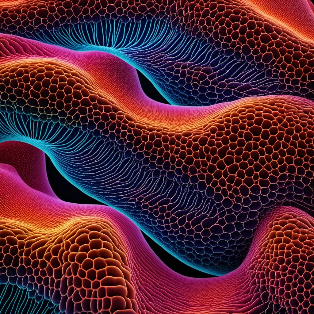 villi of vascular cells, abstract picture