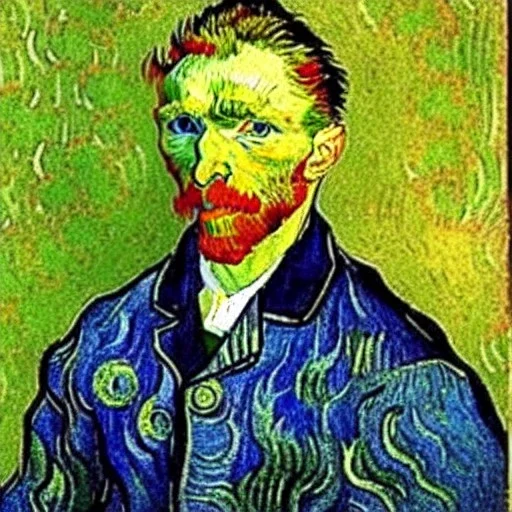 Portrait of a fish by Van Gogh