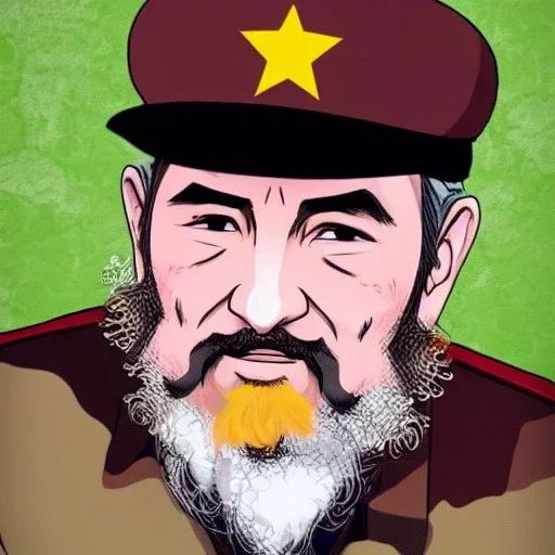 Fidel Castro estilo anime