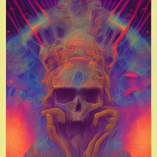 poster, crazy, realistic, poster, psychedelics , band, art, music, digital art