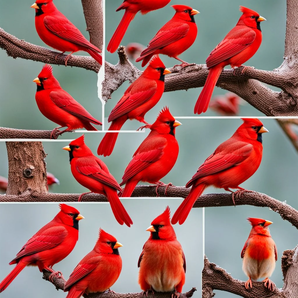 Collage of Cardinals.