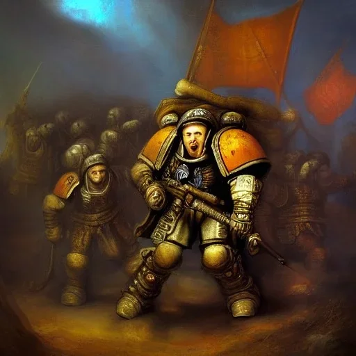 Rembrandt space marine battle