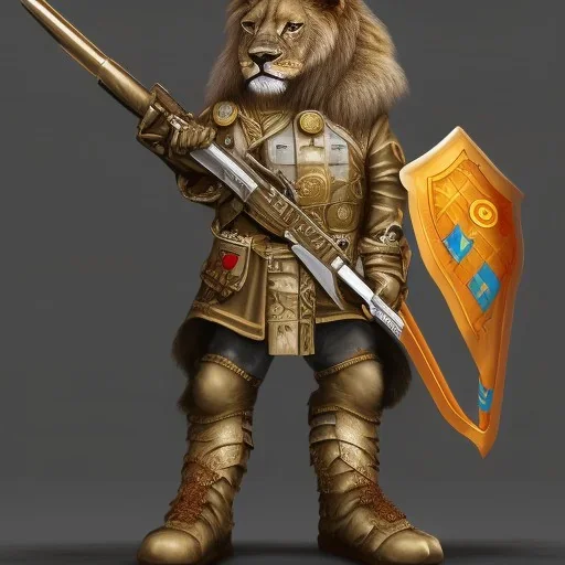 Lion soldier outfit