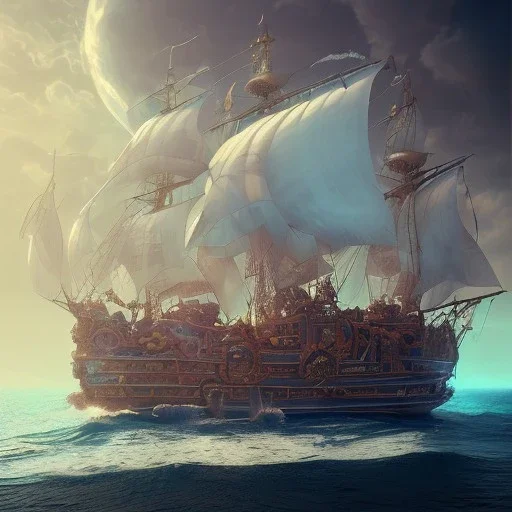 Pirate, 3D, Octane Render, high detailed, intricate details, perfect composition, beautiful detailed intricate insanely detailed octane render trending on artstation, 8 K artistic photography, photorealistic concept art, soft natural volumetric cinematic perfect light, chiaroscuro, award - winning photograph, masterpiece, raphael, caravaggio, greg rutkowski, beeple, beksinski, giger, perfect composition, beautiful detailed intricate insanely detailed octane render trendi