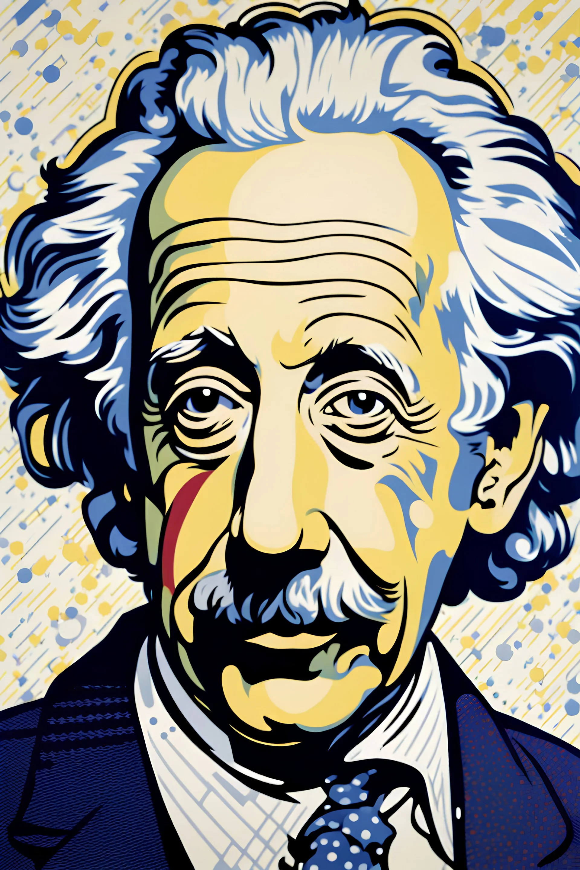 Einstein portrait by Lichtenstein