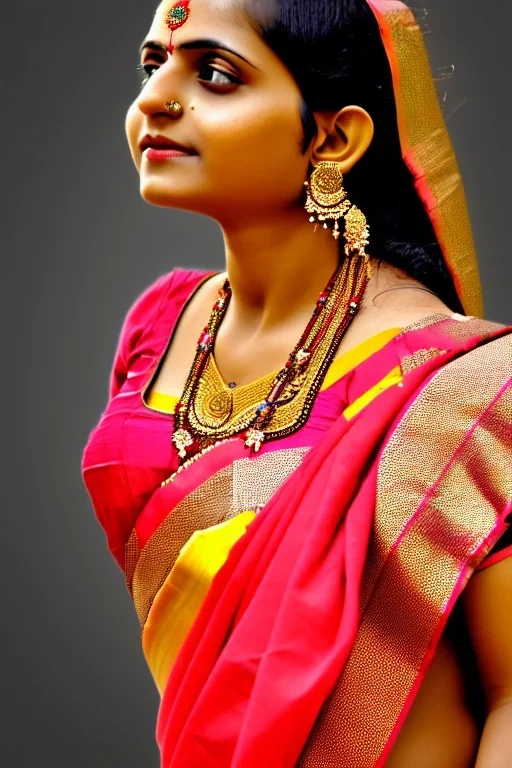 a girl in saree ,8k