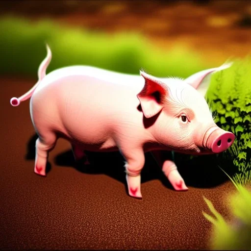 A picture of how a piglet is washed, ultra graphics,RTX, TXXA, SSAO, High quality,hyperrealistic, HDR,4k