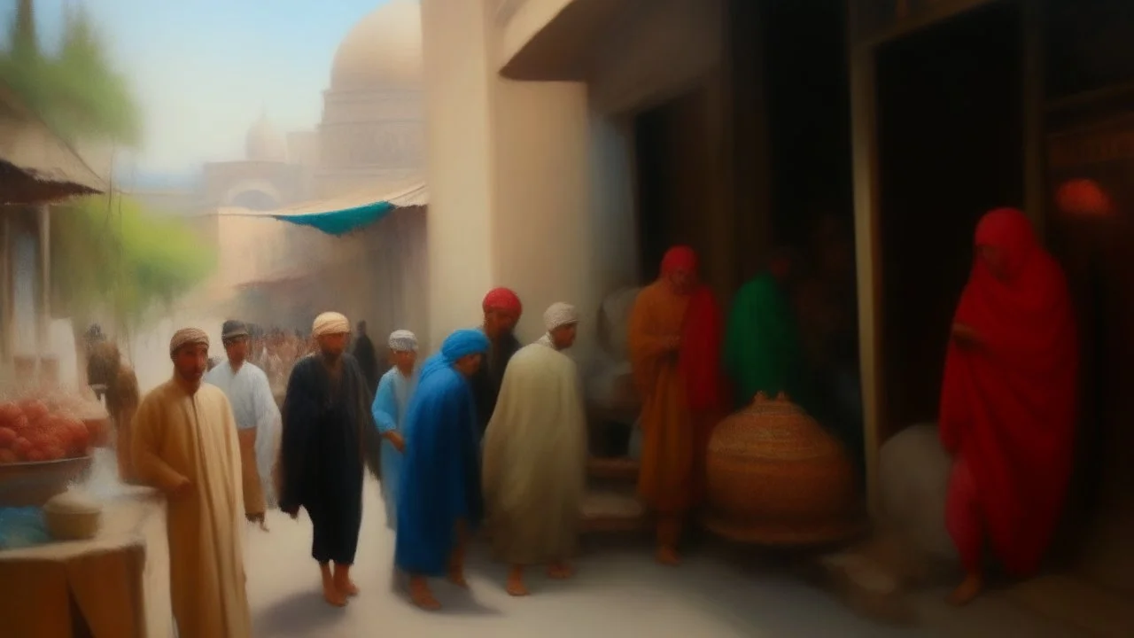 takistan life, oil painting. exposition