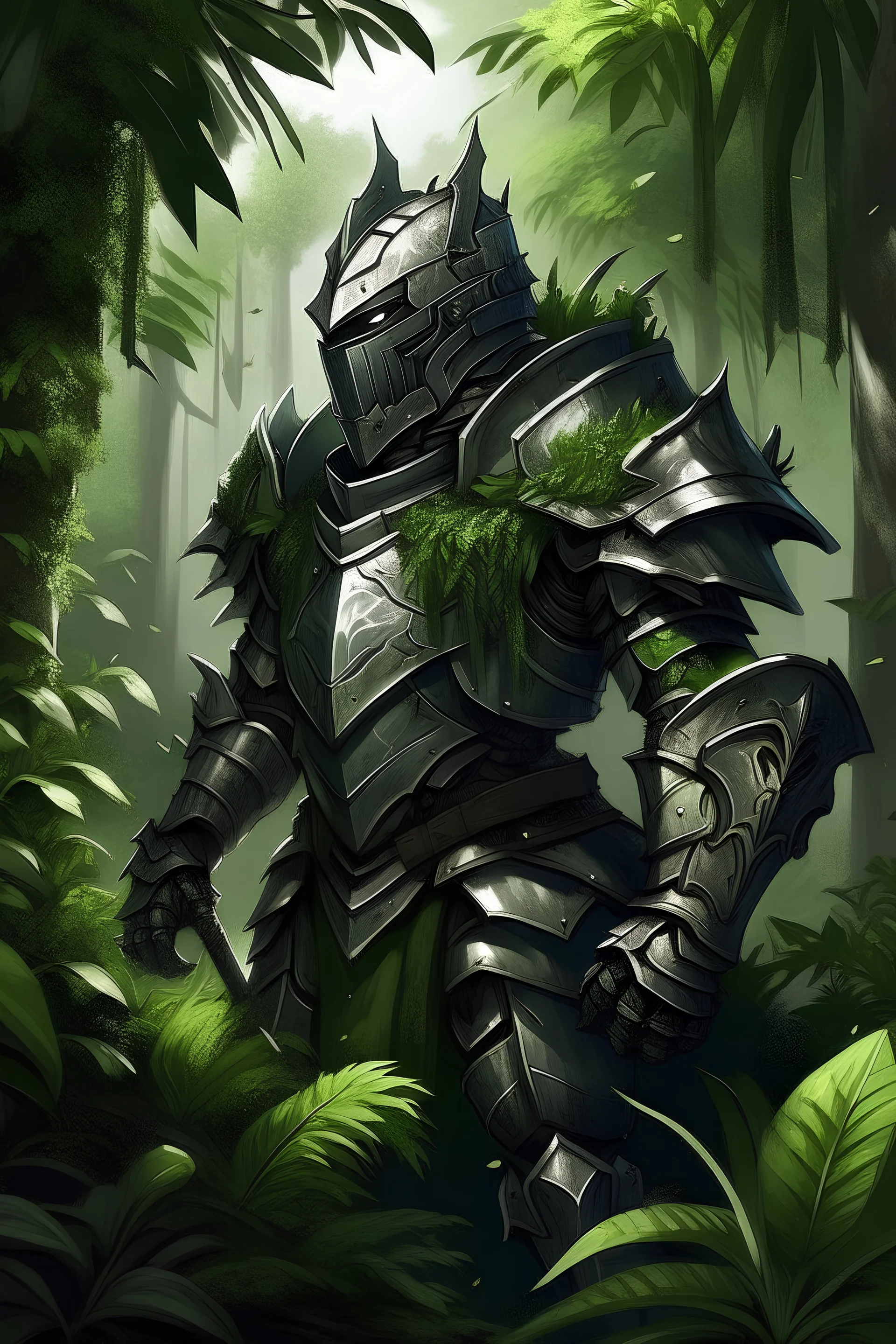 dense foliage organic knight