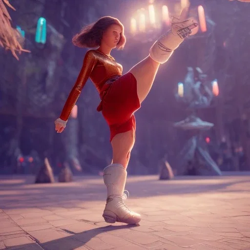 van damme kicking, illumination, brilliant coloring, smooth, sharp focus, crispy quality, vray; Pixar, Disney, Artstation; HD, HDR, SF, CGSociety, 16k, photorealistic, unreal engine