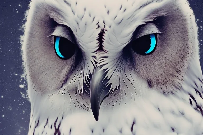 snow OWL RAVEN