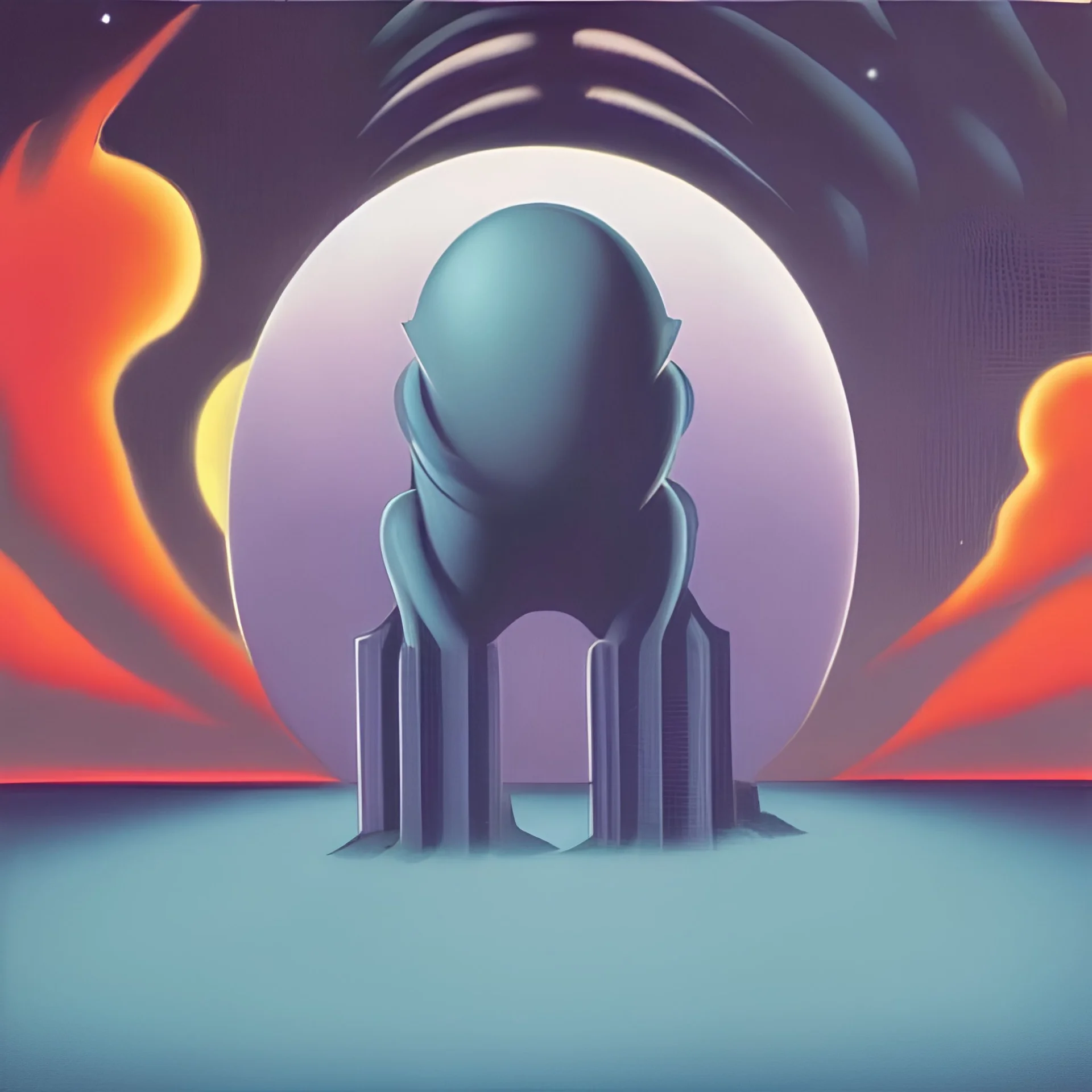 cosmic kaiju by magritte