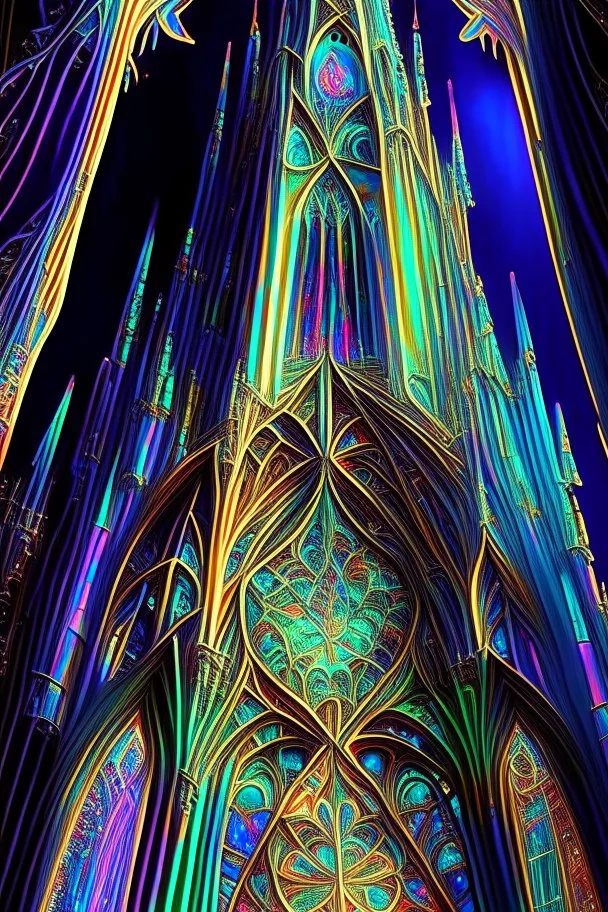 Cathedral beautiful, colorful, complex, detailed, elaborate, eldritch, expansive, ethereal, entangled, elemental, geometric, glowing, gossamer, iridescent, intricate, meticulous, mysterious, noctilucent, serene, radiant, polished