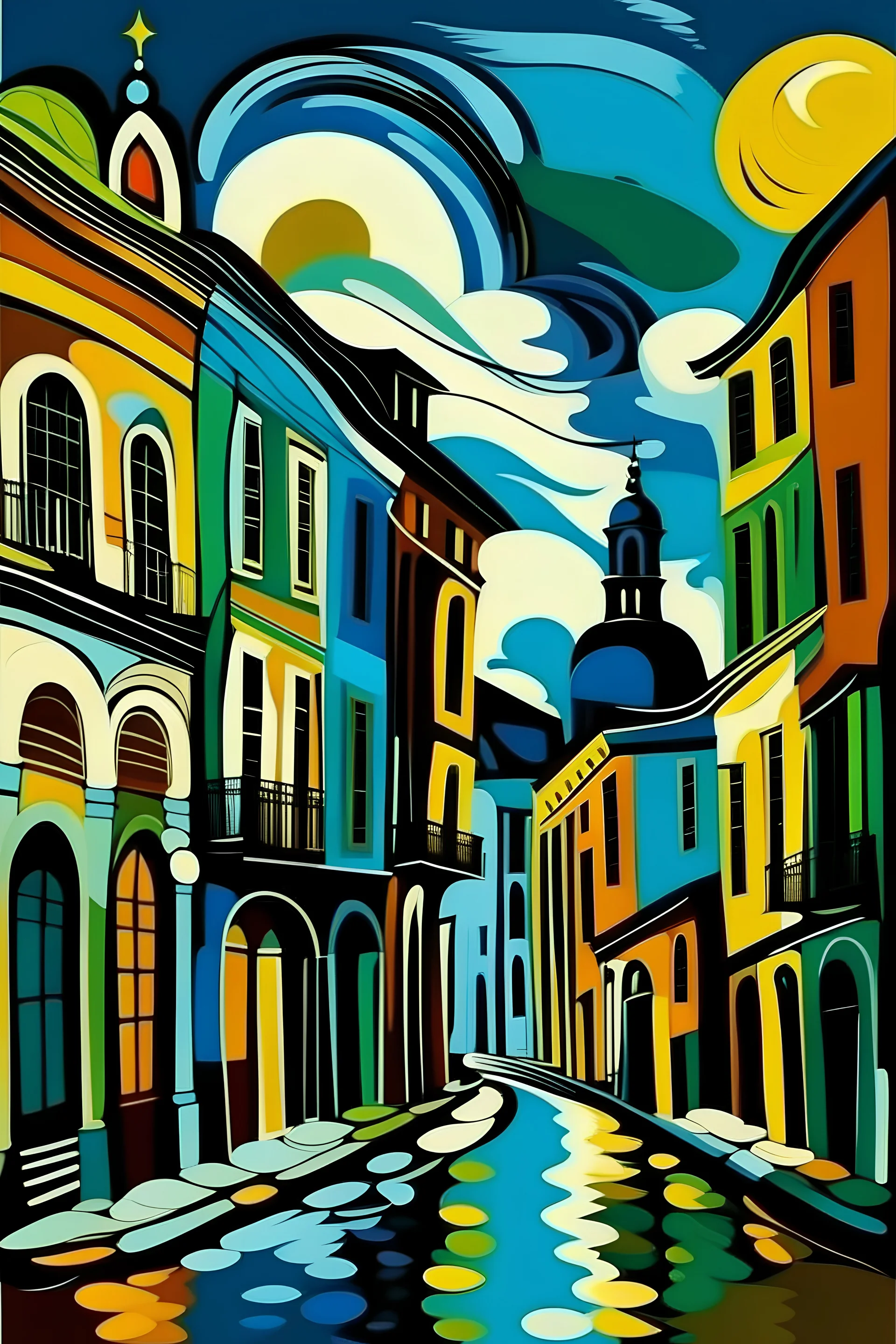 New Orleans in Picasso style