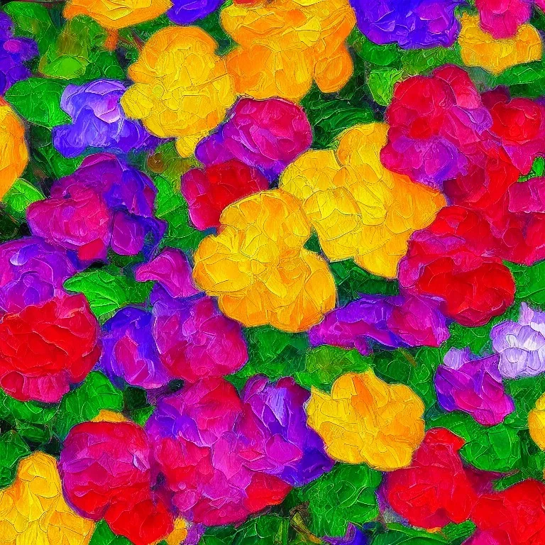 a highly detailed oil painting of Begonias, 4 k resolution, 8 k resolution, high resolution, surface design pattern, fauvism