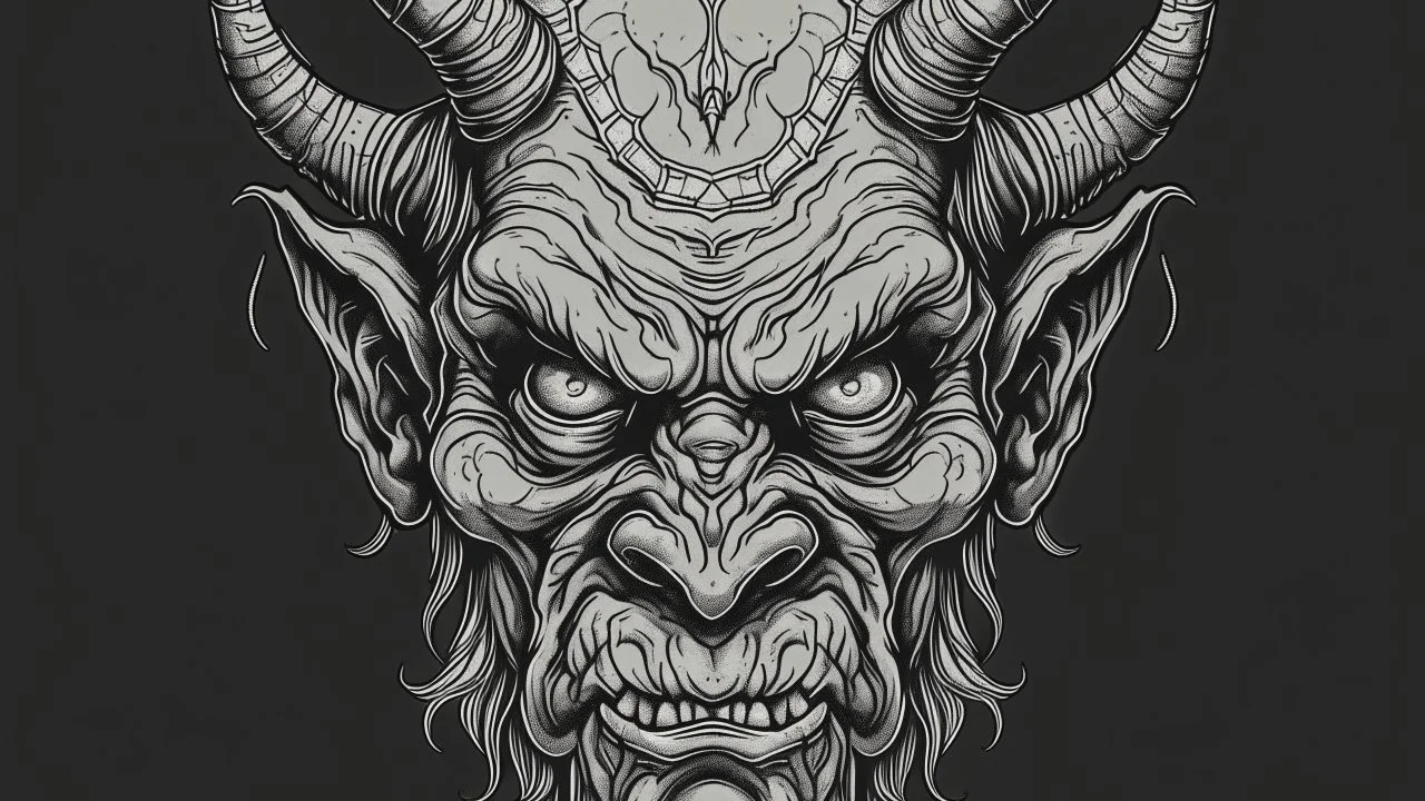 وجه الشيطان الرمادي