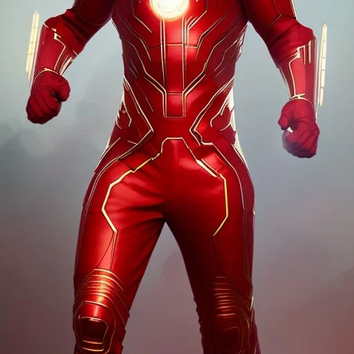 Cosmic super hero, Red costume,8k HD image,