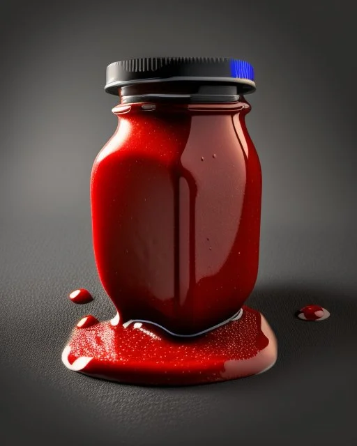 salsa sauce on black background. Photography. Realistic photo. HD. Glowing. 3d style