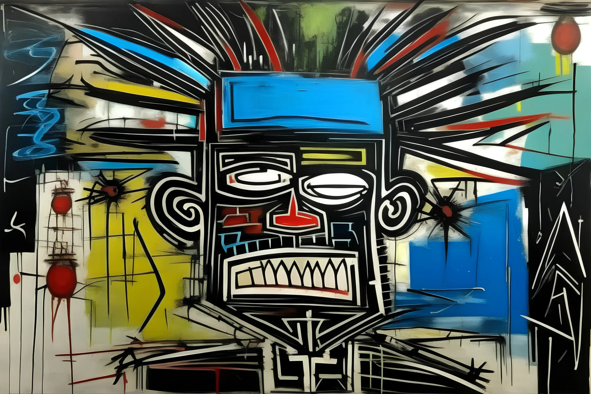 jean michel basquiat, sans titre, art paiting