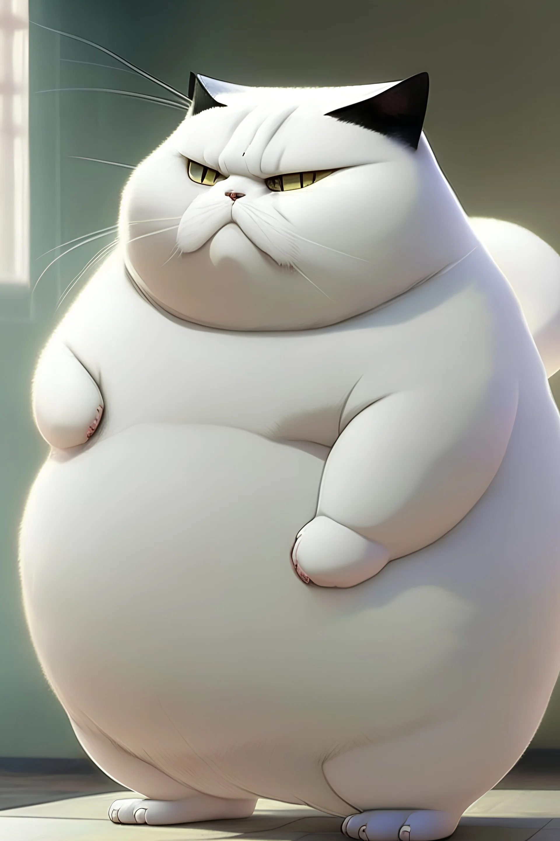 Pokémon white fat cat