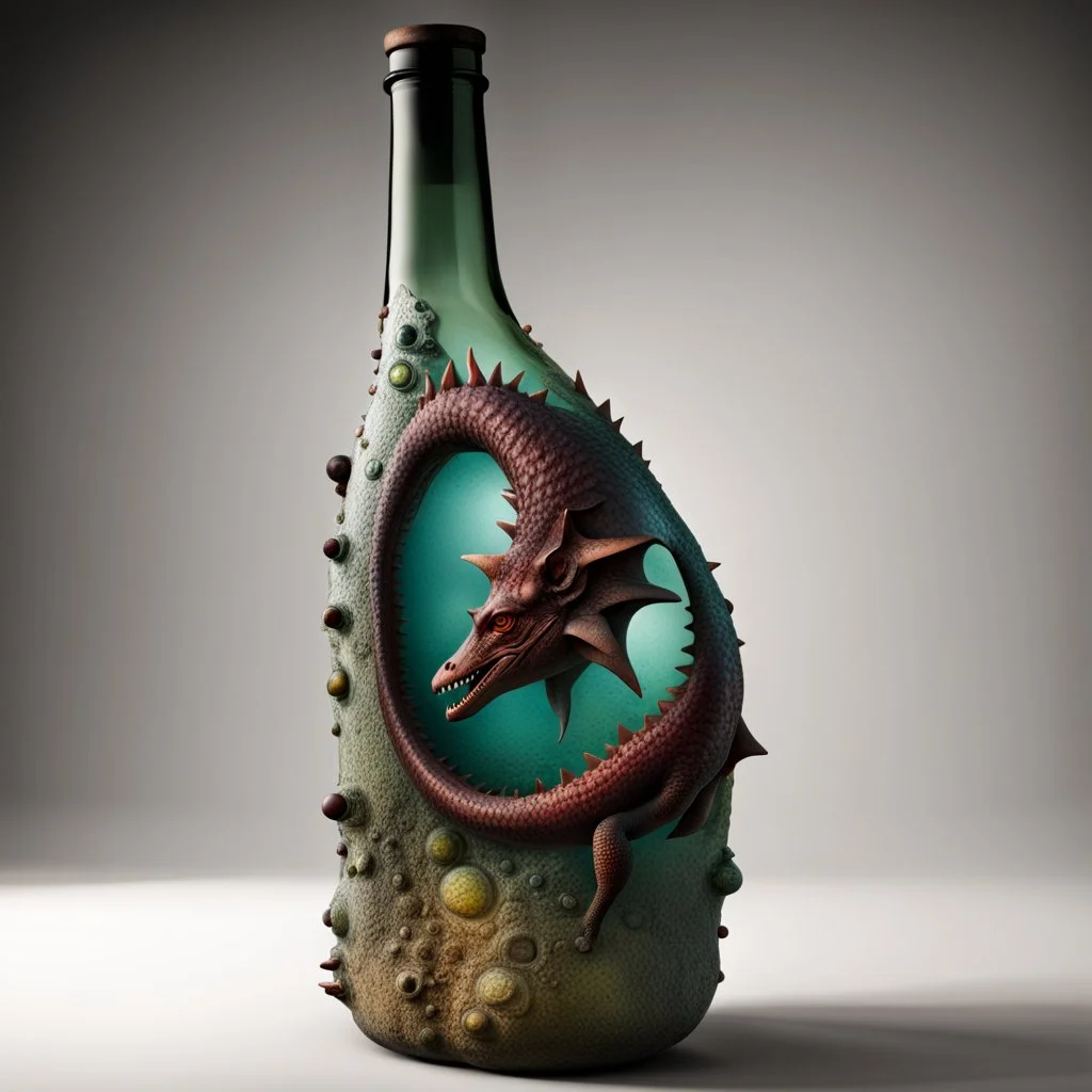 Mesozoic wine bottle