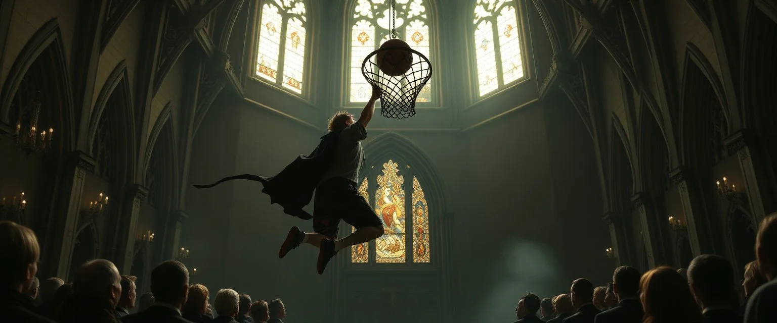 vampire cant jump basket ball in church