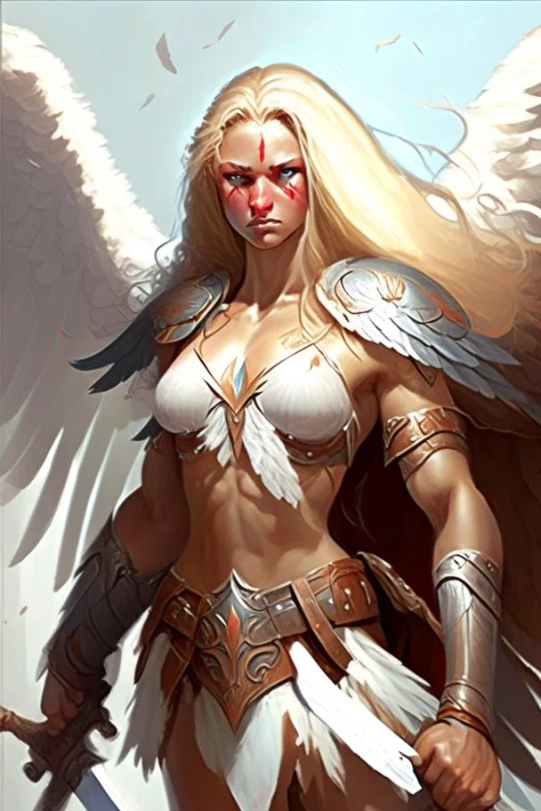 female aasimar barbarian