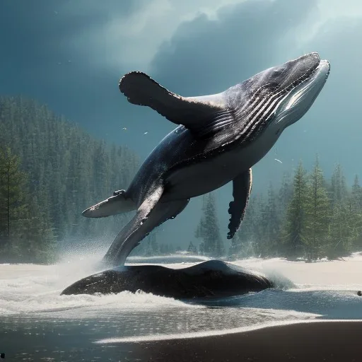 Nature, whale, on color lights, eagle, unreal 5, octane render, cinema4d, redshift render, hyper realistic, cenematic, vibrancy, synthwave, retouch, centered, dynamic lighting, dramatic lighting, 4k, highly detailed, attractive beautiful, realistic, virtual reality, epic composition, holographic,