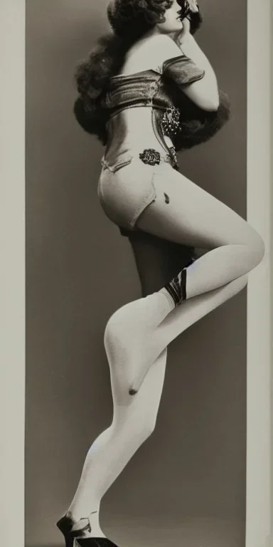 Ziegfeld Girl on jeans