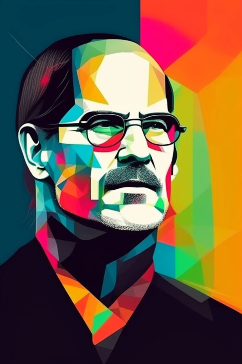 steve jobs. bauhaus design poster