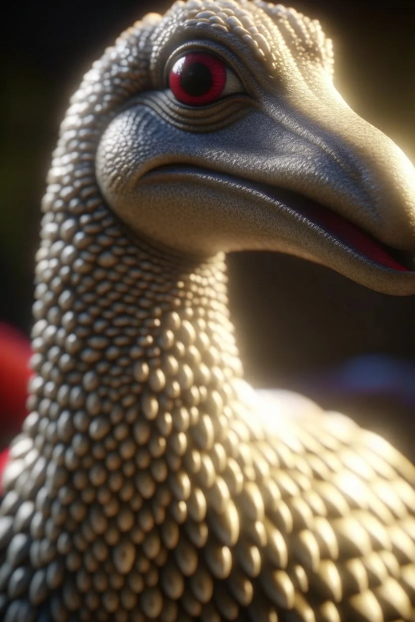 Goose alien ,3d 4k octane render, smooth, sharp focus, highly detailed, unreal engine 5,