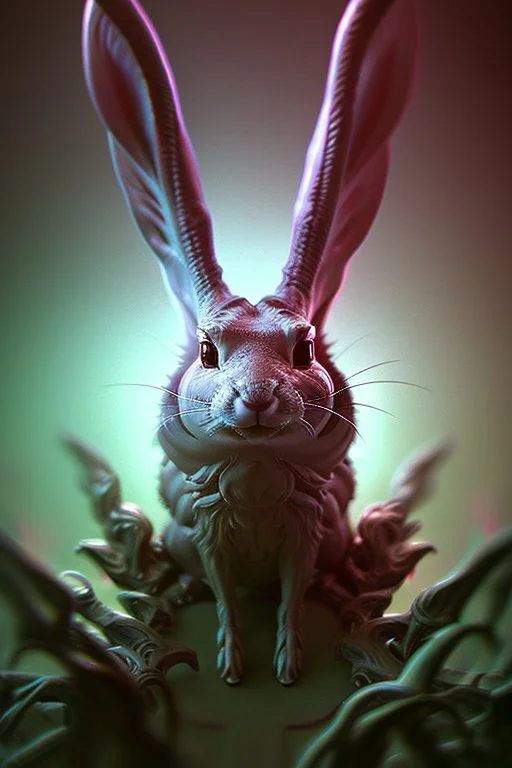 Alien Jackalope,highly detailed, hyper-detailed, beautifully color-coded, insane details, intricate details, beautifully color graded, Cinematic, Color Grading, Editorial Photography, DOF, White Balance, 32k, Super-Resolution, Megapixel, ProPhoto RGB, VR, Half rear Lighting, non photorealistic rendering