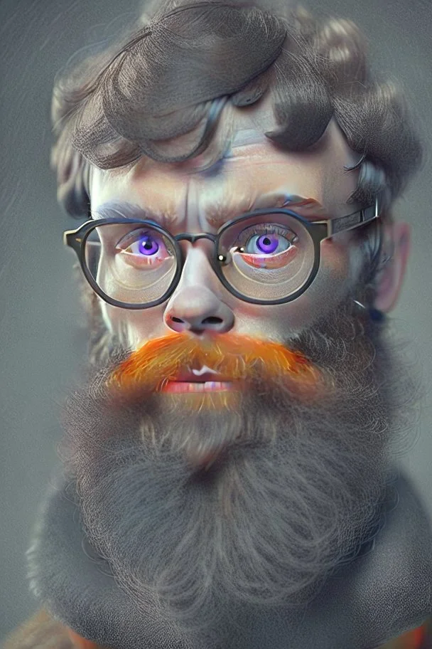 Short little Russian spy with glasses and a fake beard