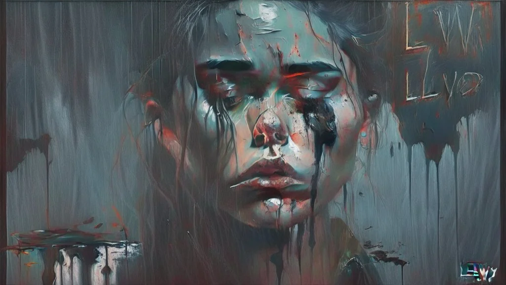 "Kızmayın Ona, Ben Çok Sevdim, Aşk Koydum Adını" cümlesini koyu bir tema ve bir resim çalışmasıyla çiz. Bir sanat eseri olsun ve yazı olmasın