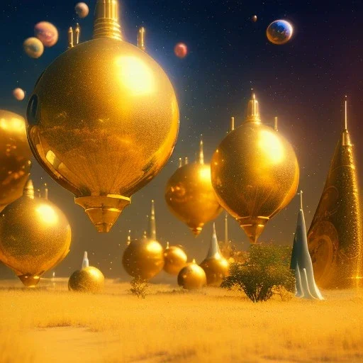 beautiful cosmic transparent golden landscape very etheric and cosmic, delicate colors, ultra sharp focus, 8k, unreal engine 5, extremely sharp detail, light effect, soft light atmosphere, smooth, full of details