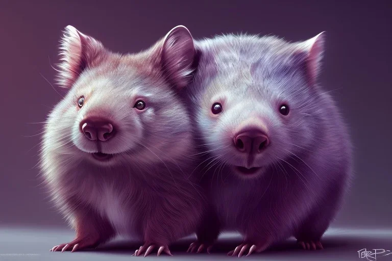 chibi, cute, adorable wombat portrait, hyperdetailed, meticulous, 8k resolution, trending on artstation, by cedric peyravernay