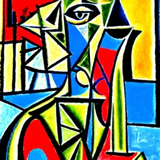 Thun in the style of picasso