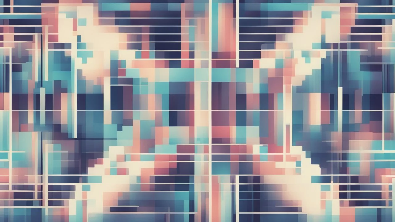 digital glitch pattern snowflake geometric abstraction